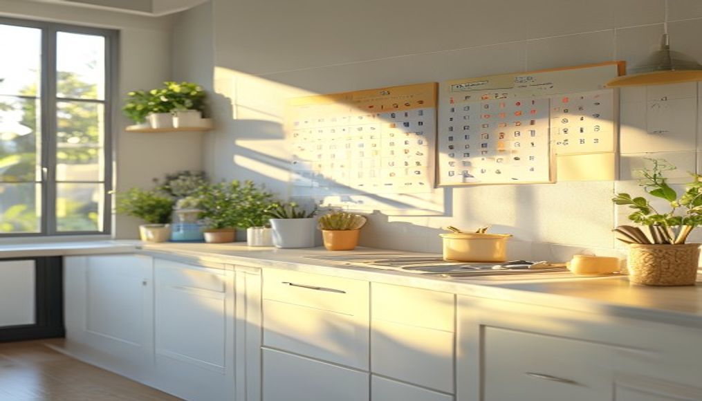 Tampa home calendar with recurring cleaning Tampa schedule marks showing an organized subscription cleaning plan