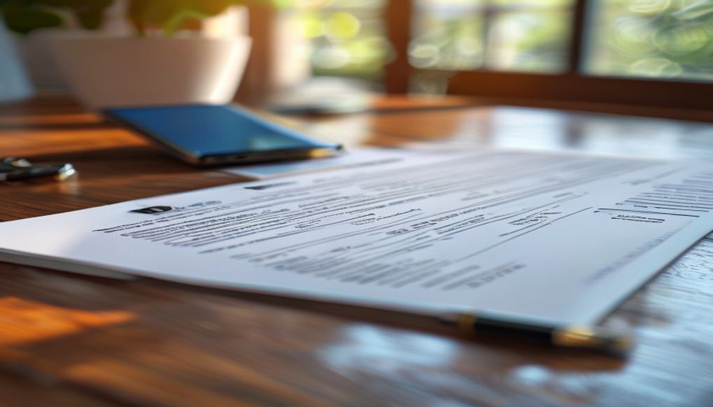 Close-up of a cleaning company insurance certificate document, a key requirement when vetting any Tampa cleaning service