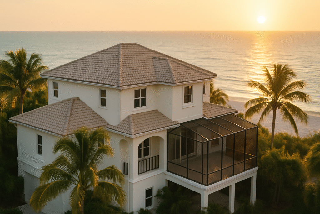 Beautiful Clearwater FL coastal home with Gulf view, showcasing the need for a professional cleaning service Clearwater FL homeowners can trust
