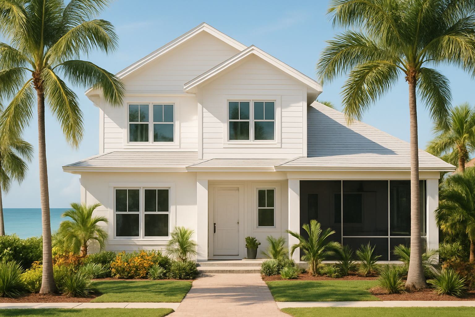 Beautiful Clearwater Beach coastal home with Gulf view — professional cleaning service Clearwater FL by FG7 Cleaning Tampa Bay